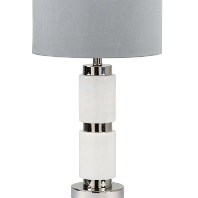 White & Grey Marble Table Lamp